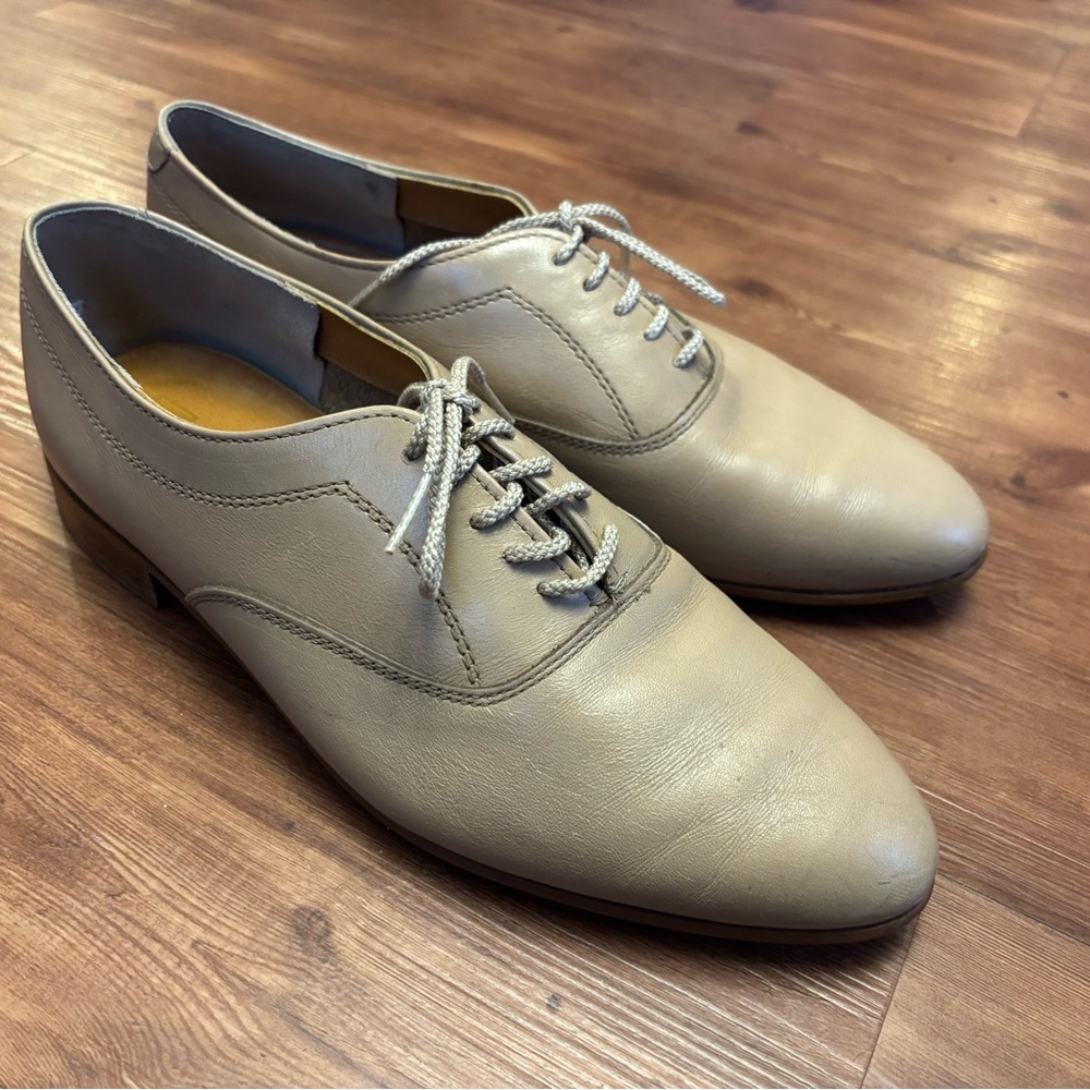 Vintage Men's Cream Leather Dexter Dress Shoes